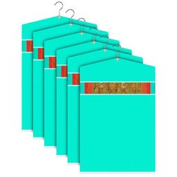Kuber Industries Green Set of 6 Regular Multi-Utility Organisers-13