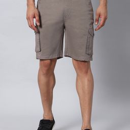 Hence Men Slim Fit Low-Rise Cargo Shorts-image-39