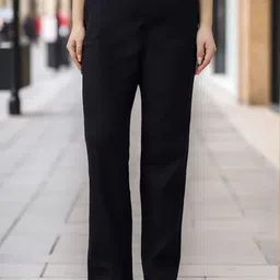 Presence Women Regular Fit High-Rise Trousers-image-104