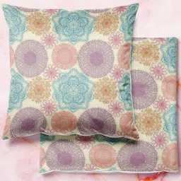 ArtzFolio Multicoloured Set of 2 Square Cushion Covers-15