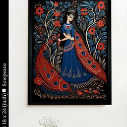 SOWPEACE Black & Blue 1 Piece Canvas Birds and Animals Wall Photographs-image-65