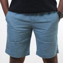 Rimore Men Regular Fit Mid-Rise Pure Linen Chino Shorts-image-97