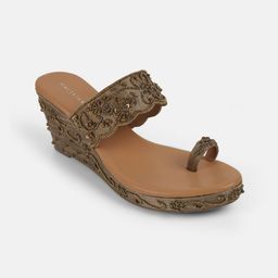 Mochi Printed Wedge Sandals-58