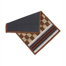 Status IRIS Brown & Beige Checked Rectangular Shaped Anti Slip Doormat image 3