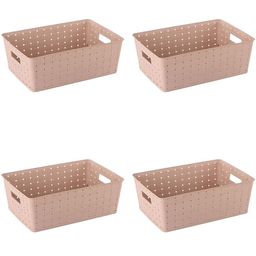 Kuber Industries Beige Set of 4 Regular Multi-Utility Organisers-17