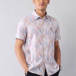 U.S. Polo Assn. Denim Co. Men Abstract Printed Classic Regular Fit Casual Shirt-image-86