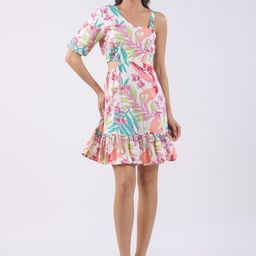 JISORA Women Multicoloured Printed Pure Cotton Dress-image-79