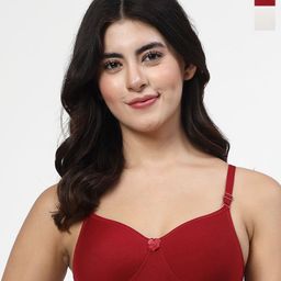 LILY Pack Of 2 Full Coverage Heavily Padded All Day Comfort T-shirt Bra-80