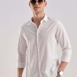 HERE&NOW Men Slim Fit Opaque Striped Casual Shirt-picture-27