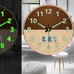M T BROTHERS Brown & Beige Printed Analogue Traditional Wall Clock-46
