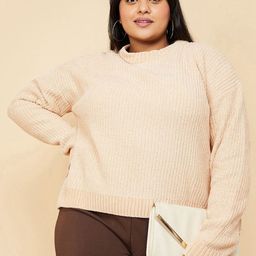 max Women Self Design Pullover Sweaters-image-86