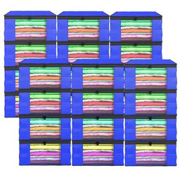 Kuber Industries Blue Set of 6 Regular Drawer Organiser Organisers image 1