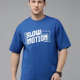 Provogue Men Typography Printed Pockets Boxy T-shirt-image-42