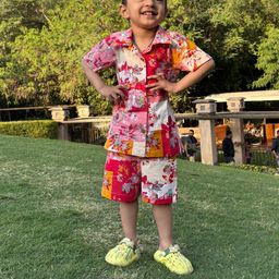 Peekaaboo Kids Boys Printed Shirt with Shorts-46