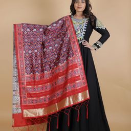 Suha Ethnic Motifs Woven Design Dupatta with Zari-image-48