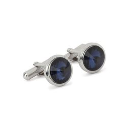 Alvaro Castagnino Silver-Toned & Blue Cufflink-image-100