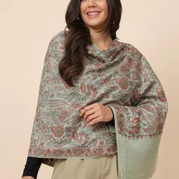 Pashmoda Embroidered Woolen Shawl-picture-36