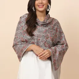 Pashmoda Floral Embroidered Woolen Shawl-picture-20