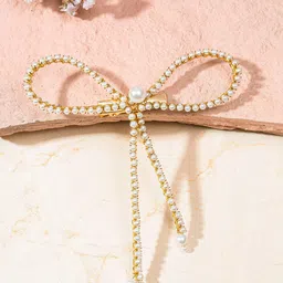 HAIR DRAMA COMPANY Women Embellished Bow Alligator Hair Clip-image-29