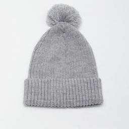 Bharatasya Men Grey Pom-Pom Acrylic Wool Beanie-image-45