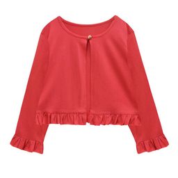 A T U N Girls Red Cardigan-image-34