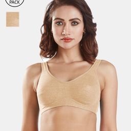 Sonari Pack of 2 Nude-Coloured Double Layer Minimizer Bras-34
