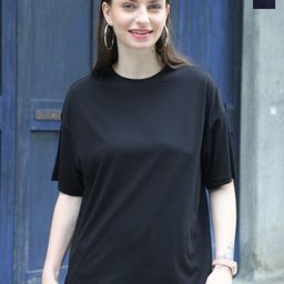 TITTLI Pack Of 2 Drop-Shoulder Sleeves Pure Cotton Longline Oversized T-shirt-image-40