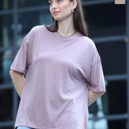 TITTLI Pack Of 2 Drop-Shoulder Sleeves Pure Cotton Oversized T-shirt-image-6