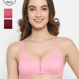 Floret Women Pack Of 3 Non Padded T Shirt Bra-45