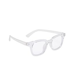 SCAGLIA Unisex Clear Lens & White Wayfarer Sunglasses with UV Protected Lens-36