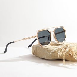 GARTH Unisex Other Sunglasses With UV Protected LensGRT_MYBCK_GLD-34