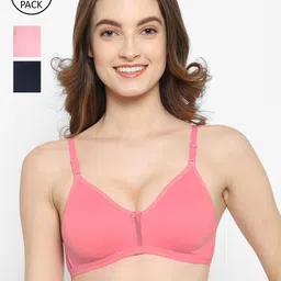 Floret Women Pack Of 3 Lightly Padded T Shirt Bra-picture-17