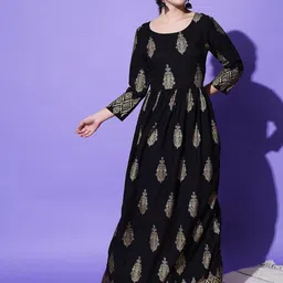 KALINI Floral Printed Anarkali Kurta-picture-27