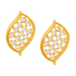 BHIMA Jewels 22K Hallmark 916 Purity Yellow Gold Net Stone Stud-image-68