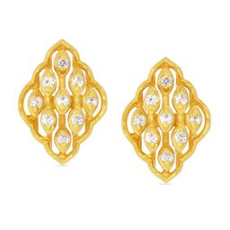 BHIMA Jewels 22K Hallmark 916 Purity Yellow Gold Net Stone Stud-image-67