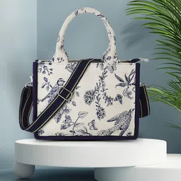 Anekaant Floral Printed Structured Handheld Bag-7