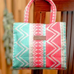 NR By Nidhi Rathi Self Design Shopper Tote Bag-16