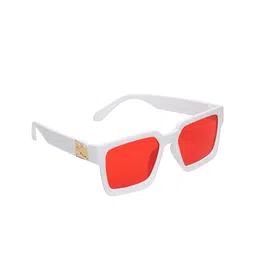 CRIBA Adult Red Lens & White Square Sunglasses with UV Protected Lens CR_JM_WHT_RED-image-77
