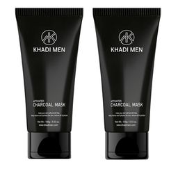 Khadi Men 2-Pcs Activated Charcoal Mask - 100g Each-image-2