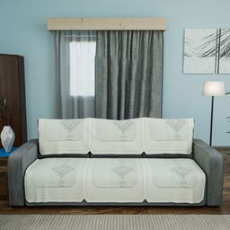 Myntra Elegant Homes Unisex Off White Sofa Covers-image-62