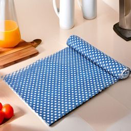 REVEXO Blue & White Printed Water-Resistant Shelf Liner-27