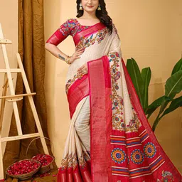DIVASTRI Checked Zari Banarasi Saree-33
