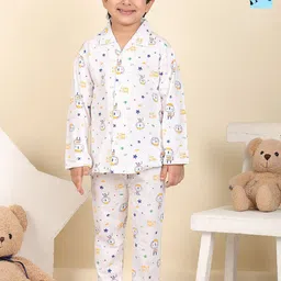 Superminis Boys Pack of 2 Graphic Printed Full Sleeve Night suit-image-52