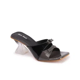 Retro Walk Embellished Block Mules image 2