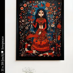 SOWPEACE Red & Blue 1 Piece Canvas Other Wall Photographs-image-73