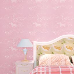 Asian royal Pink & White Printed Waterproof Wallpaper-image-94