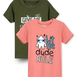 RASPY Boys 2 Printed Pure Cotton T-shirt-image-95