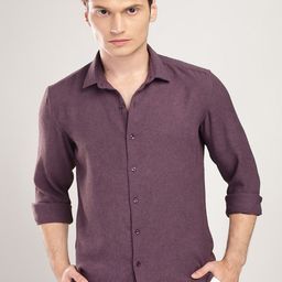 THE BEETEL HOUSE Men Textured Regular Slim Fit Casual Shirt-image-69