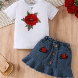 INCLUD Girls T-shirt with Skirt-image-94