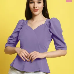Metronaut Women Pack Of 2 Sweetheart Neck Crop Top-image-94